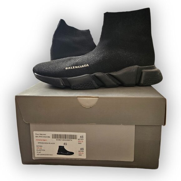 BALENCIAGA SPEED KNIT SOCK SNEAKER SIZE 45 - Picture 2 of 6